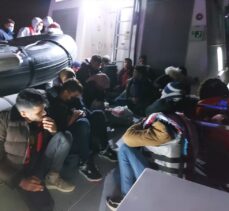 Bodrum açıklarında 59 düzensiz göçmen kurtarıldı