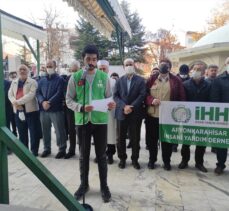 Genç İHH gönüllüleri için Afyonkarahisar'da gıyabi cenaze namazı kılındı