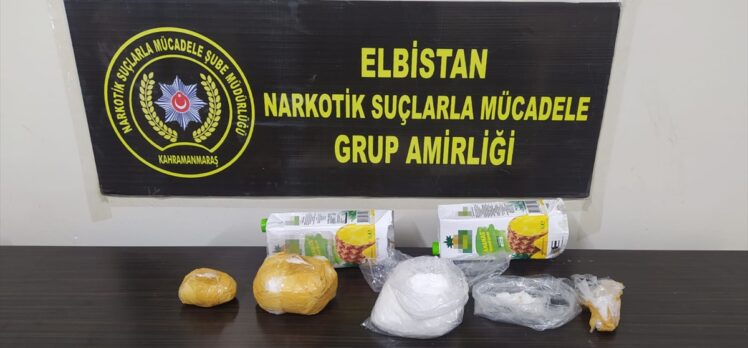Kahramanmaraş'ta meyve suyu kutularına uyuşturucu gizleyen 3 şüpheli tutuklandı