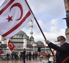 KKTC'nin 38. kuruluş yıl dönümü Taksim'de kutlandı