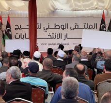 Libya'nın Terhune kenti sakinlerinden Hafter ve Seyfülislam'ın adaylığına tepki