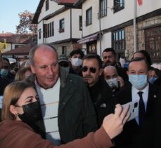 Memleket Partisi Genel Başkanı İnce, Beypazarı'nda esnafı ziyaret etti