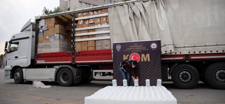 Mersin'de 1000 litre etil alkol ele geçirildi