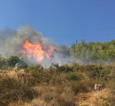 Mersin'de çıkan orman yangınına müdahale ediliyor