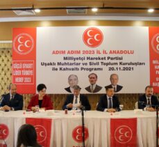 MHP'li heyet, Uşak'ta muhtarlar ve sivil toplum kuruluşu temsilcileriyle buluştu