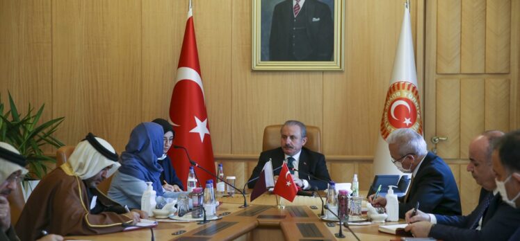 TBMM Başkanı Şentop, Katar Şura Meclisi Başkan Yardımcısı Al-Sulaiti'yi kabul etti