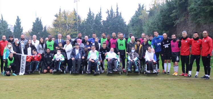 Altaylı futbolcular Gaziemir Belediyespor Boccia takımıyla bir araya geldi