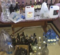 Amasya'da 500 litre sahte içki ele geçirildi
