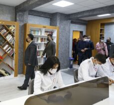Ankara TVF Spor Lisesi'nde yapımı tamamlanan kütüphane törenle açıldı