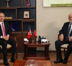 CHP Genel Başkanı Kılıçdaroğlu, Saadet Partisi Genel Başkanı Karamollaoğlu'nu ziyaret etti