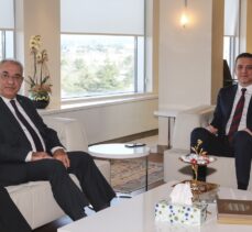 DSP Genel Başkanı Aksakal'dan TBB Başkanı Sağkan'a ziyaret