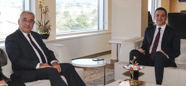 DSP Genel Başkanı Aksakal'dan TBB Başkanı Sağkan'a ziyaret