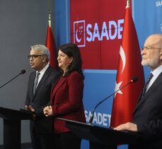 HDP Eş Genel Başkanları Buldan ve Sancar'dan SAADET lideri Karamollaoğlu'na ziyaret
