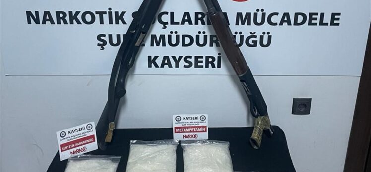 Kayseri'de 2,5 kilogram sentetik uyuşturucu ele geçirildi
