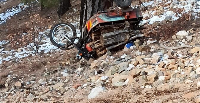 Kayseri'de motosikletiyle uçuruma yuvarlanan sürücü öldü