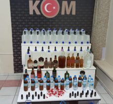 Kırıkkale'de 200 litreye yakın etil alkol ve sahte içki ele geçirildi