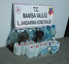 Manisa’da 160 litre kaçak içki ele geçirildi