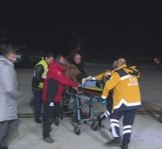 Rahatsızlanan hamile kadın polis helikopteriyle hastaneye ulaştırıldı