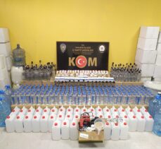 Sakarya'da 64 litre sahte içki, 925 litre etil alkol ele geçirildi