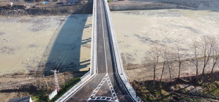 Sinop'ta 77 günde tamamlanan Şevki Şentürk Köprüsü yarın hizmete girecek