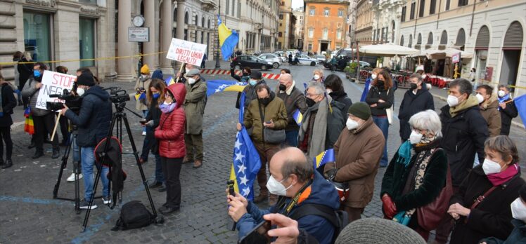 Avrupa ülkelerindeki gösterilerde “Bosna Hersek'te barış” çağrısı yapıldı