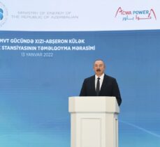 Azerbaycan'da 240 megavat gücünde rüzgar enerjisi santralinin temeli atıldı