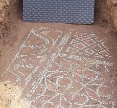 İzmir'de kaçak kazıda Roma dönemine ait mozaik ortaya çıkarıldı