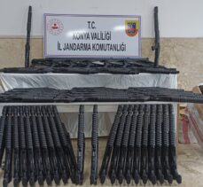 Konya'da usulsüz üretilen 150 pompalı av tüfeği ele geçirildi