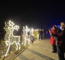 Muğla'nın turistik ilçelerinde havai fişek, ses ve ışık gösterileriyle yılbaşı kutlaması