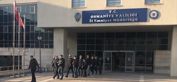 Osmaniye merkezli terör operasyonunda yakalanan 5 zanlı tutuklandı