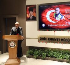 Şehit polis Fethi Sekin, İzmir Emniyet Müdürlüğü'nde düzenlenen törenle anıldı