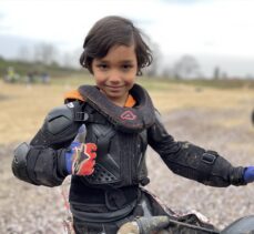 Türkiye şampiyonu 6 yaşındaki motosikletçi Poyraz'ın hedefi büyük