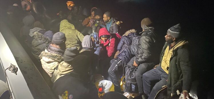 Muğla'da 58 düzensiz göçmen kurtarıldı, 34 düzensiz göçmen yakalandı