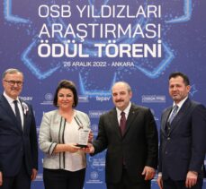 Sanayi ve Teknoloji Bakanı Varank, “OSB'nin Yıldızları Araştırması Ödül Töreni”nde konuştu: