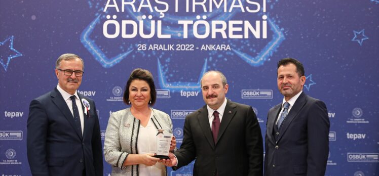 Sanayi ve Teknoloji Bakanı Varank, “OSB'nin Yıldızları Araştırması Ödül Töreni”nde konuştu: