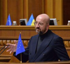 AB Konseyi Başkanı Michel, Ukrayna Parlamentosu'nda konuştu