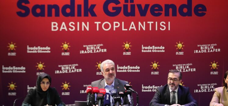 AK Parti İstanbul “İrade Sende Sandık Güvende” sloganıyla sandık görevlileriyle buluşacak