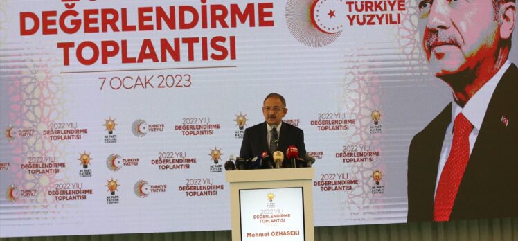 AK Parti'li Özhaseki, 2022 Yılı Kayseri Değerlendirme Toplantısı'nda konuştu: