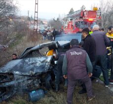 Amasya'da iki otomobilin çarpıştığı kazada 4 kişi yaralandı