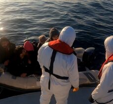Ayvalık açıklarında 6 düzensiz göçmen kurtarıldı