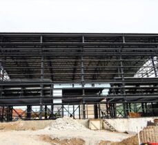 Başkent Voleybol Kampüsü içerisinde yeni salon inşaatı devam ediyor