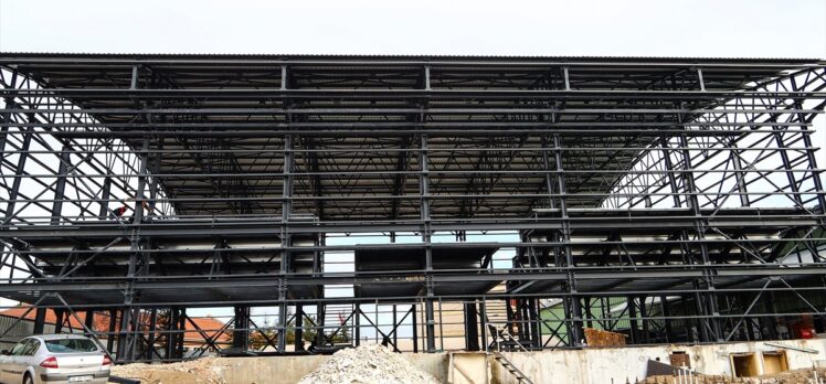 Başkent Voleybol Kampüsü içerisinde yeni salon inşaatı devam ediyor