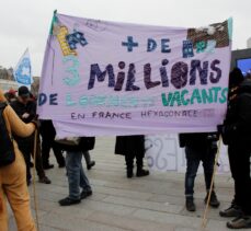 Fransa'da kirasını ödeyemeyenlerin tahliyesini kolaylaştıran tasarı protesto edildi
