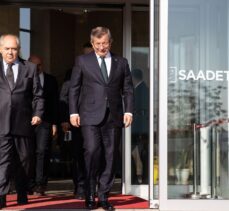 Gelecek Partisi Genel Başkanı Davutoğlu, Saadet Partisi Genel Başkanı Karamollaoğlu'nu ziyaret etti