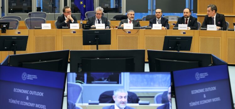 Bakan Nebati, Türkiye'nin ekonomi politikalarını Avrupa Parlamentosu'nda anlattı: