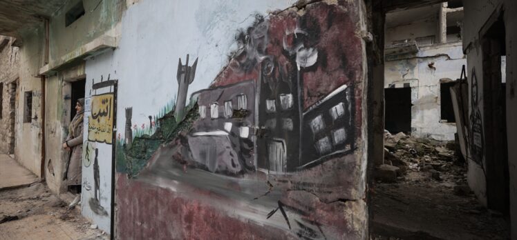 Kadın grafiti sanatçısı Hamıd, İdlib'de çizimleriyle savaş mağdurlarının sesi oluyor