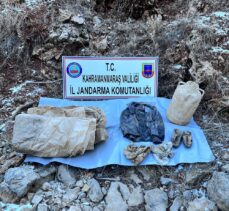 Kahramanmaraş'ta terör operasyonunda yaşam malzemeleri ele geçirildi
