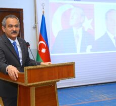 Milli Eğitim Bakanı Özer, Bakü'deki Türk okullarını ziyaretinde konuştu: