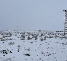 Şanlıurfa'nın yüksek kesimlerinde kar etkili oldu