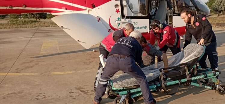 Trabzon'da geçen yıl ambulans helikopterle 298 hasta nakledildi